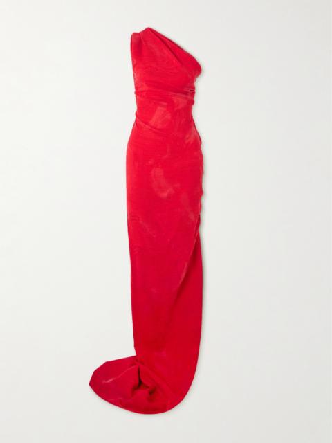 Vivienne Westwood Andreas One-shoulder Gathered Jacquard Gown