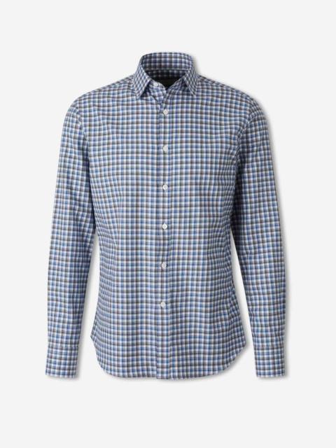 Canali COTTON PLAID SHIRT