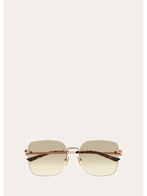 GUCCI Generation Interlocking G 60MM Butterfly Sunglasses