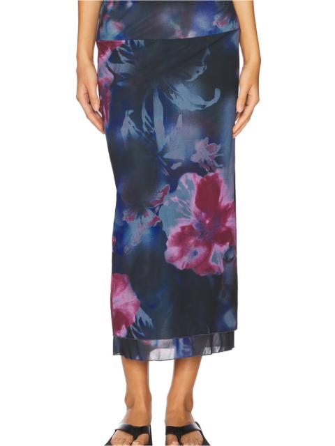 FREE PEOPLE Sunset Mesh Maxi Skirt