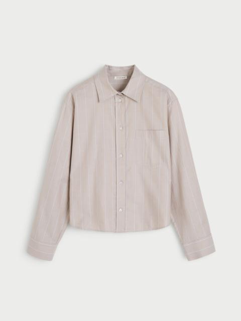 BY MALENE BIRGER Audrey Cropped organic cotton shirt