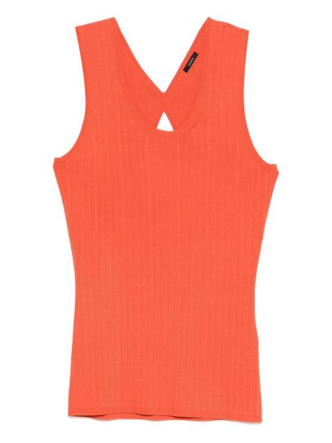JOSEPH keyhole ribbed top