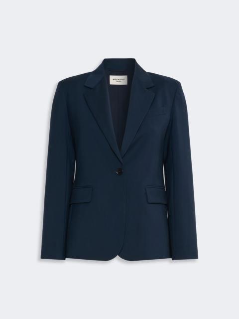 WEEKEND Max Mara LAMINE Single-breasted stretch wool blazer - NAVY