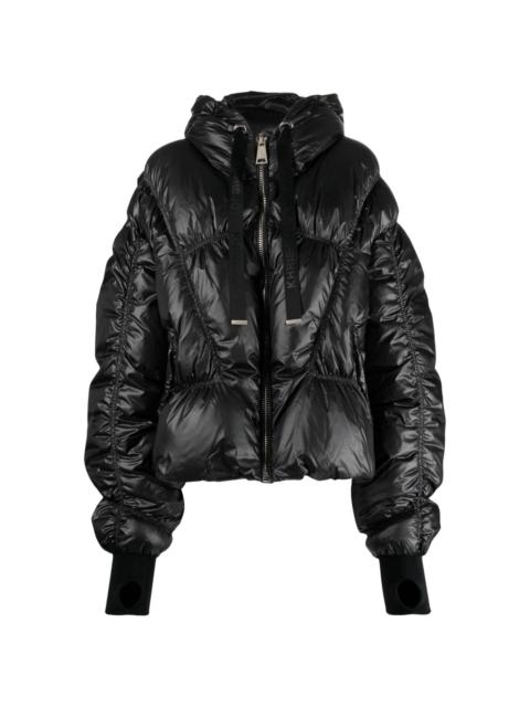 Khrisjoy ruched hooded padded jacket