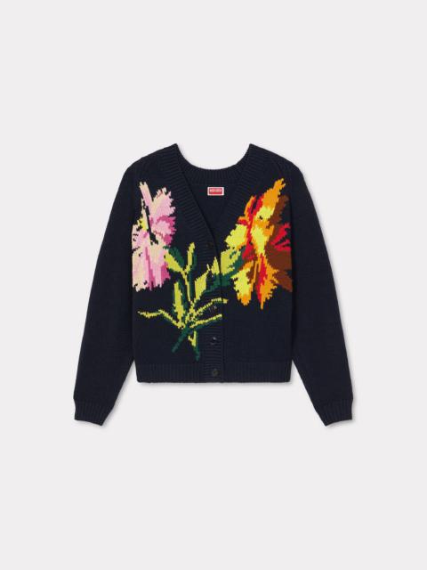 KENZO 'KENZO Drawn Flowers' embroidered cardigan