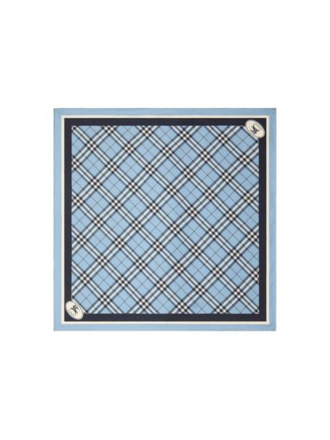 Burberry checked silk scarf