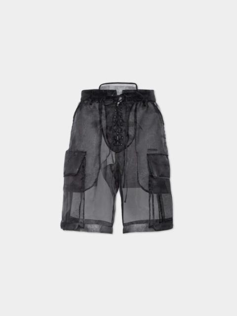 DSQUARED2 X-RAY SHEER SHORTS