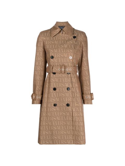 VERSACE Versace Allover-jacquard trench coat