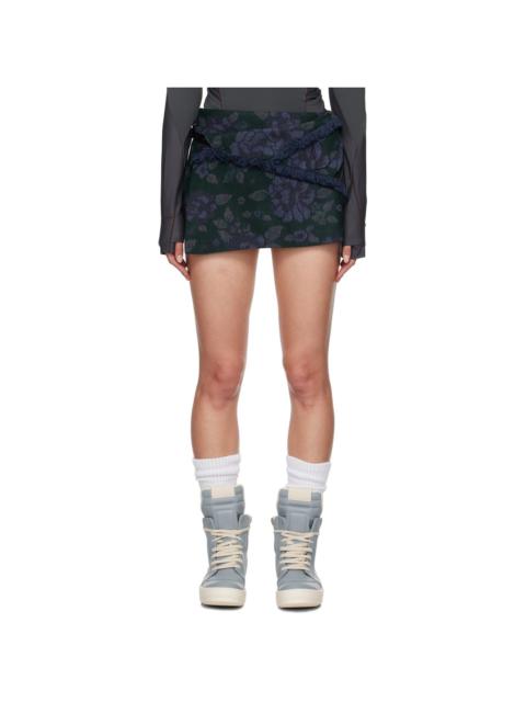 HYEIN SEO Blue Floral Miniskirt