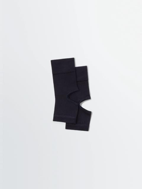 Lemaire CUT-OUT RIB GAITERS IN STRETCH VISCOSE SILK