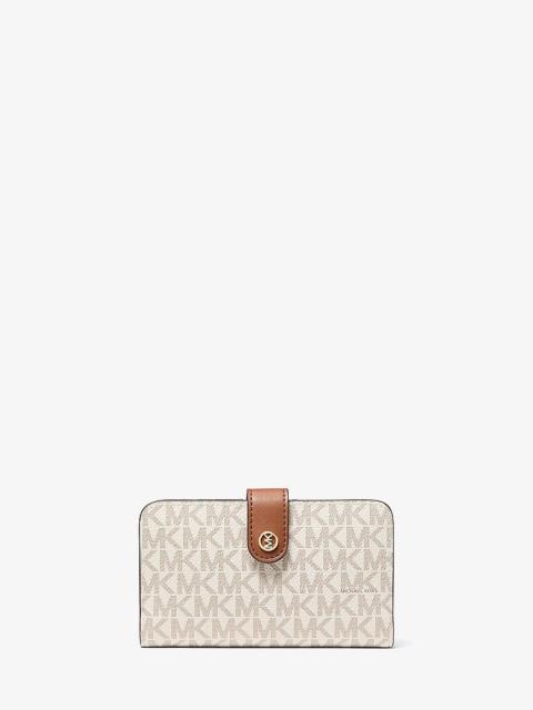 MICHAEL KORS Jet Set Travel Medium Signature Logo Billfold Wallet
