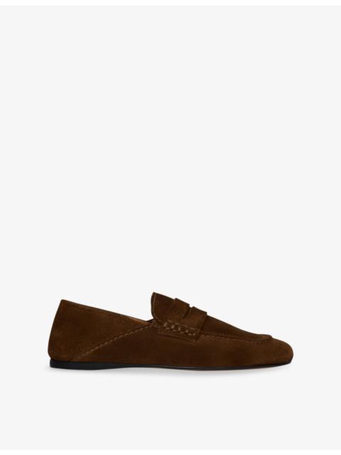 Sandro Penny-Front Suede Loafers