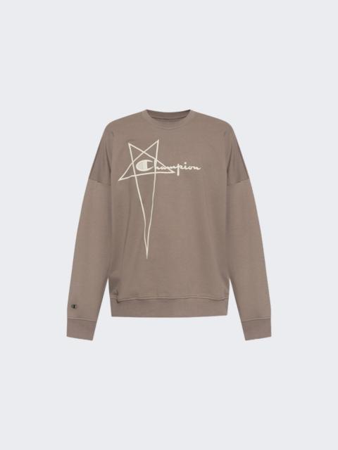 Rick Owens X Champion Pullover Sweatshirt Dust