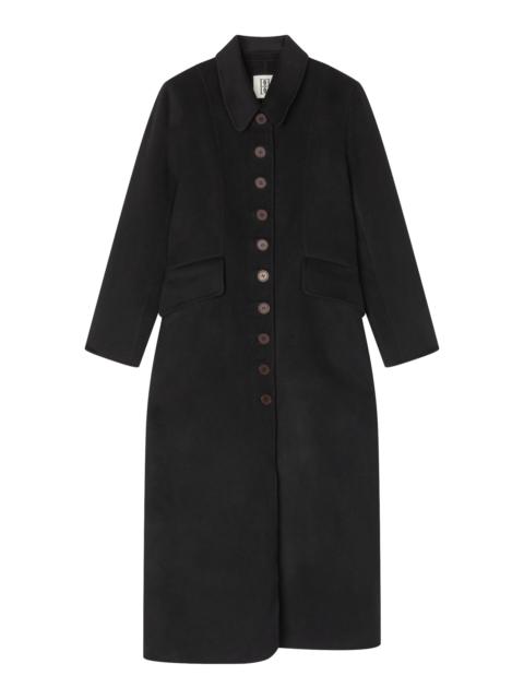 BY MALENE BIRGER Magdalena Single-Breasted Wool Coat black