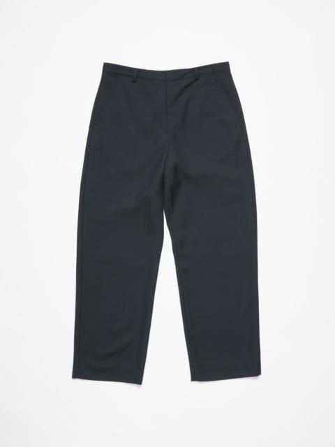 Wool blend trousers - Dark navy