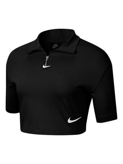 Nike (WMNS) Nike Swoosh Athleisure Casual Sports Short Black CJ3800-010