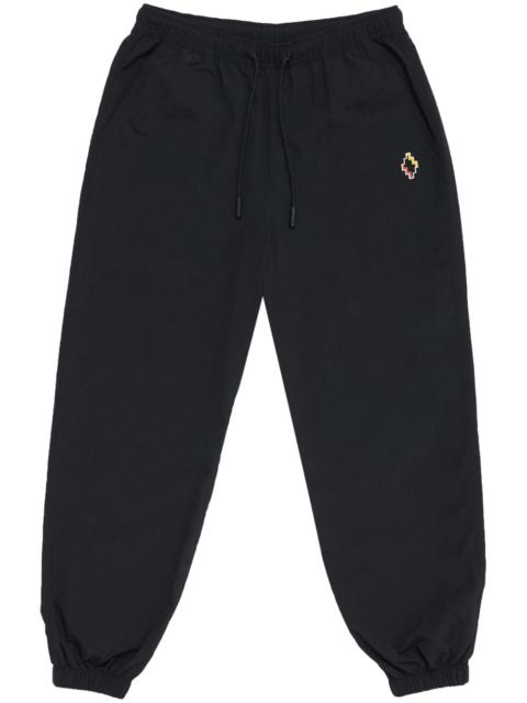 cross-embroidered track pants