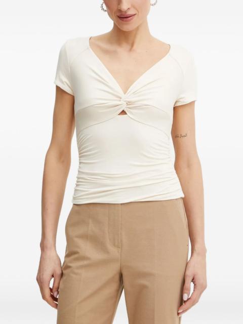 GUESS USA twist-front ruched T-shirt