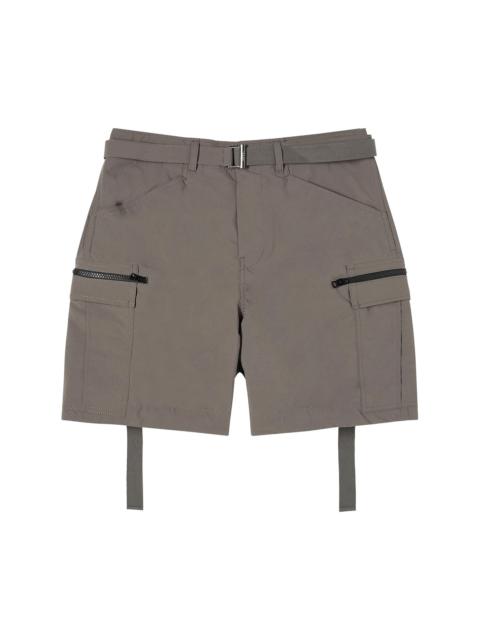 Sacai Matte Taffeta Shorts 'Taupe'