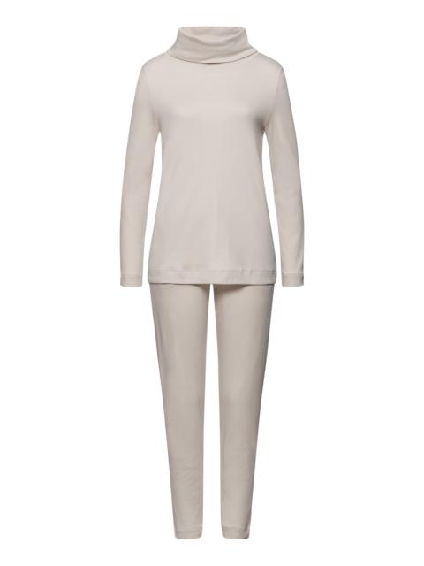 HANRO Agatha Cotton Turtleneck Pajama Set