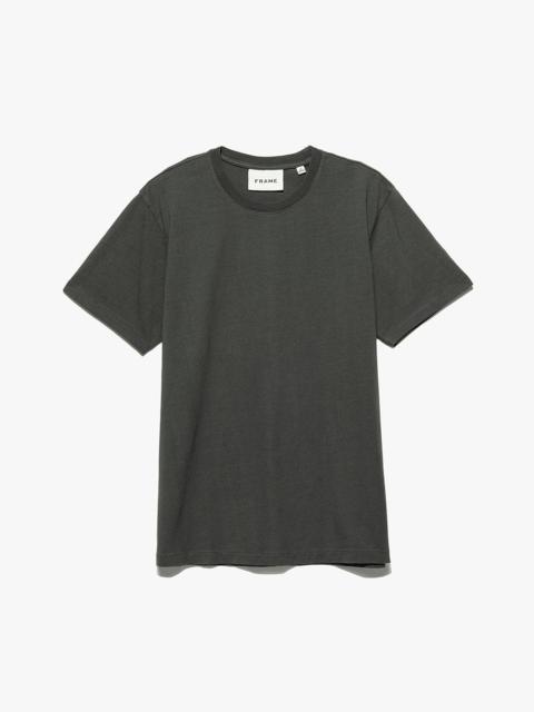 FRAME Logo Tee in Charcoal Grey