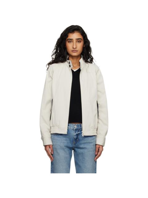 Dunst Beige Modern Harrington Jacket