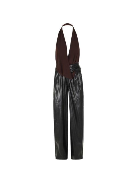 THE ANDAMANE halterneck draped jumpsuit