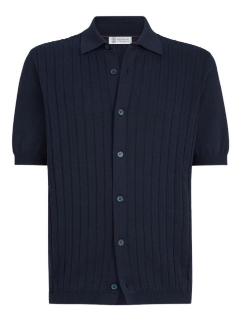 Brunello Cucinelli ribbed knit shirt
