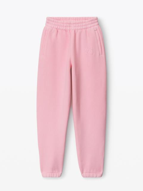 Alexander Wang puff logo sweatpants in terry