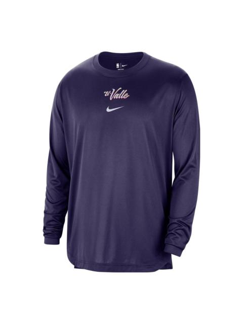 Nike Nike x NBA Dri-Fit Phoenix Suns City Edition Long Sleeve 'Purple' FB3606-535