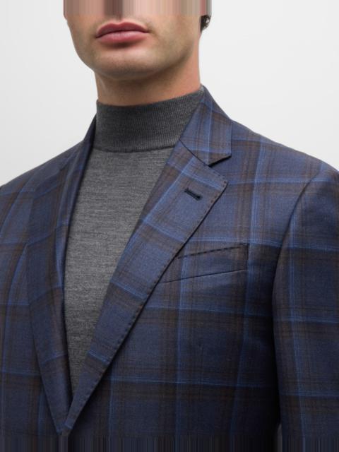 Men's Wool Plaid Dinner Jacket