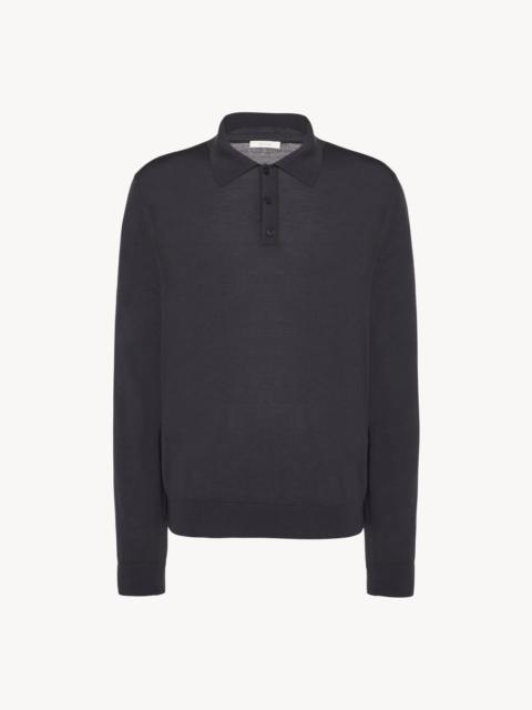 The Row Diego L/S Polo in Wool