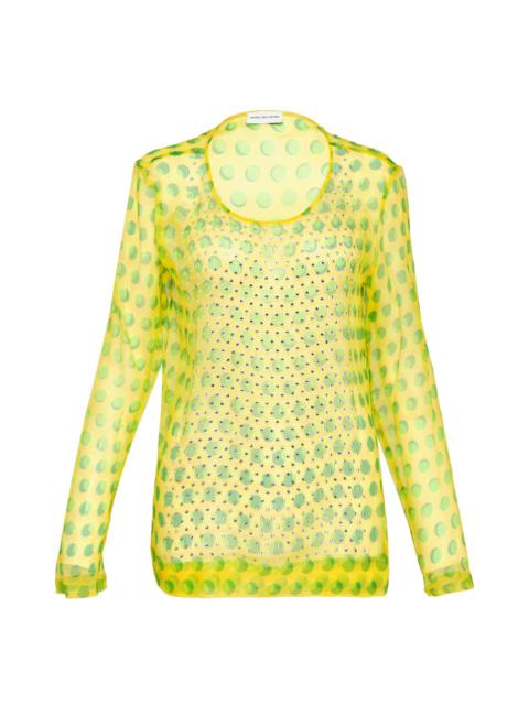Dries Van Noten Hotfix Embellishment Top