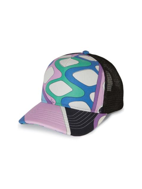 Vivara-print panelled cap