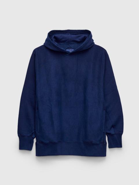 Blue Blue Japan Organic Hand-Dyed Pullover Hoodie in Indigo
