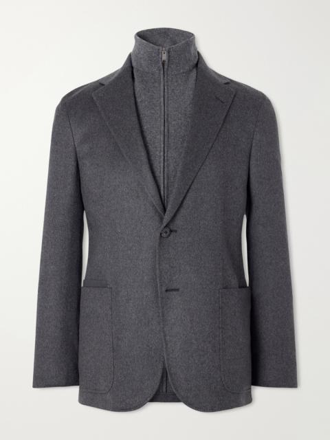 ZEGNA Oasi Cashmere Zip-Up Blazer