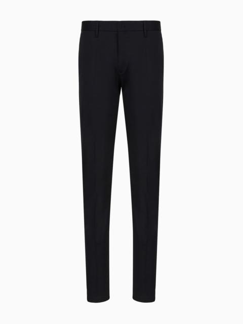 EMPORIO ARMANI Stretch-cotton chinos