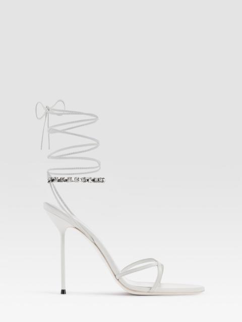PARIS TEXAS NAPPA LEATHER SANDAL WITH CRYSTALS