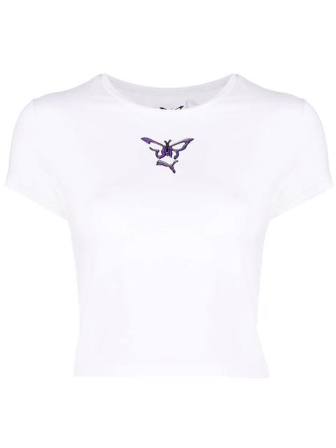 PUMA butterfly-print cropped T-shirt