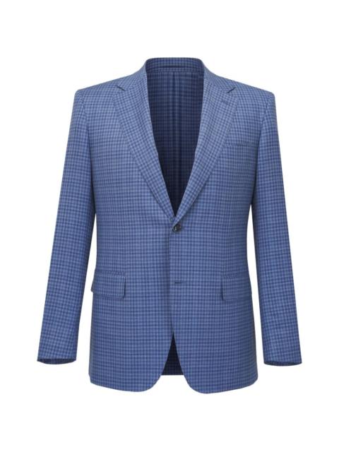 Canali checkered button jacket