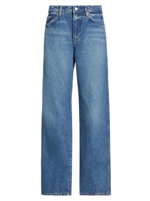 Reformation Women's Val 90s Mid-Rise Straight-Leg Jeans - Pelican