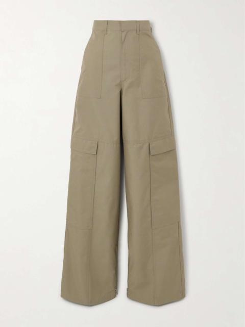 Loewe Cotton-blend twill straight-leg cargo pants