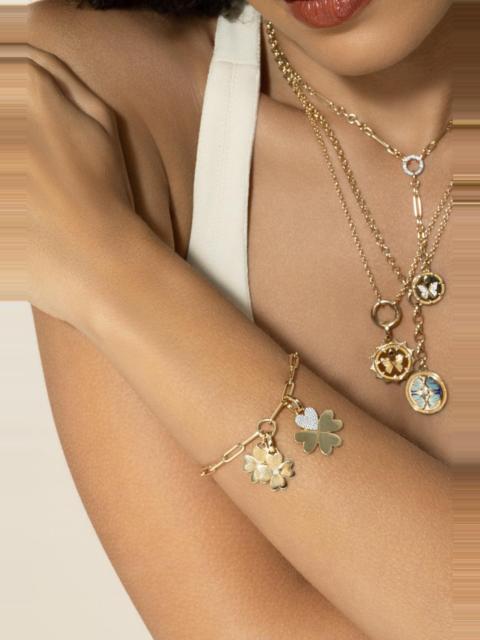 FOUNDRAE Four Heart Clover - Classic Fob Clip Chain Bracelet
