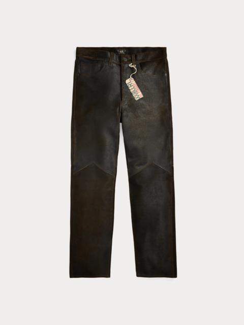 RRL by Ralph Lauren Straight Fit Roughout Suede Pant