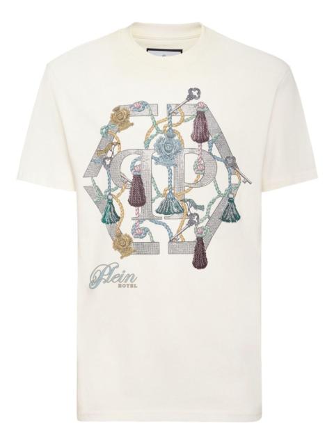 PHILIPP PLEIN tassel-embellished logo T-shirt