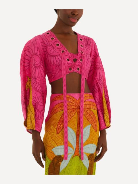 FARM RIO Usiacuri Multicolour Eyelet Blouse