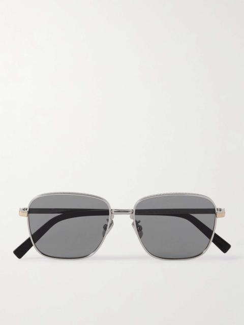 Dior CD Diamond S4U Aviator-Style Silver-Tone Sunglasses