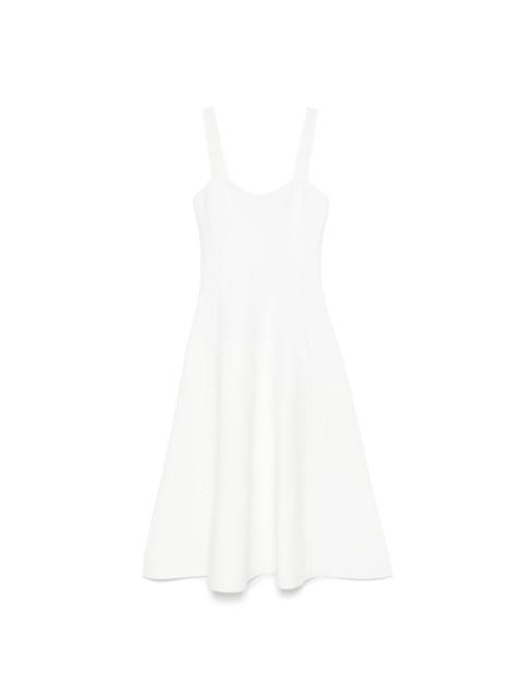 maje perforated-design midi dress