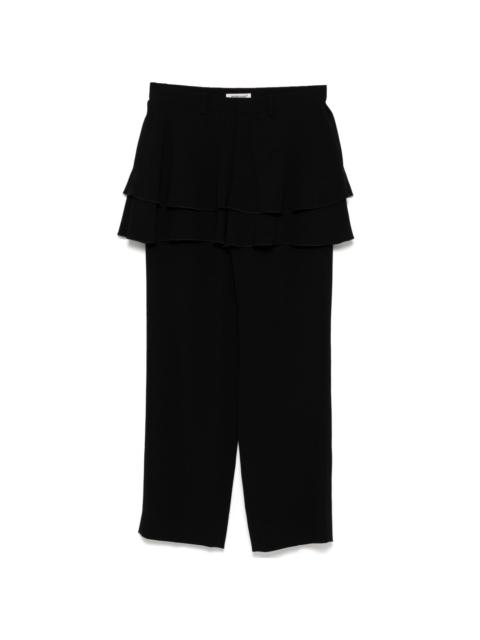 UNDERCOVER layered straight trousers