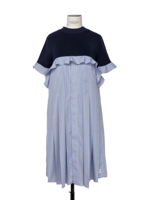 Thomas Mason Cotton Poplin x Cotton Knit Dress